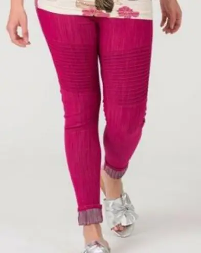 Agnes & Dora NWT Moto Jeggings | Raspberry | XS