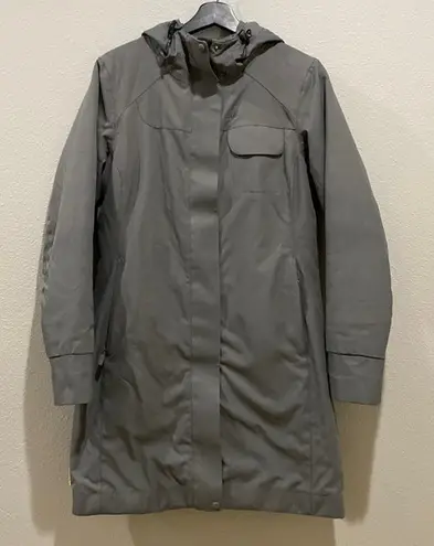 Lole Grey Soft Shell Waterproof Winter Full Zip Hooded Jacket Size S