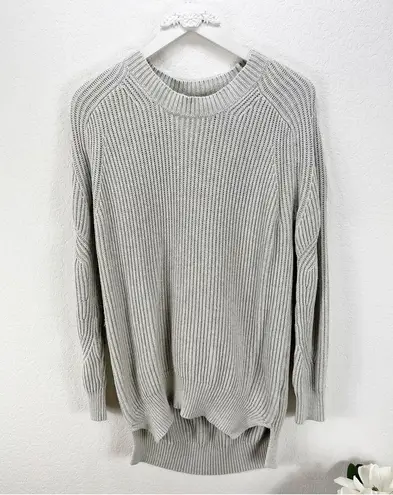 ALLSAINTS  Quinta Jumper Sweater Grey Cotton Crewneck Size Medium M