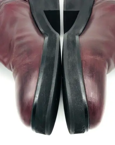 HOMERS Artisan Ribbed Chelsea Leather Ankle Boot Purple 41 Size 10