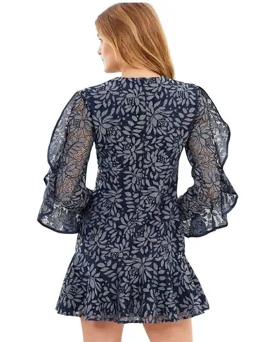 KEEPSAKE The Label
Engage Floral Lace Mini Dress Long Sleeve Navy Blue Small EUC