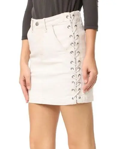 ALC Frank NWT A.L.C. Ringo Laced Denim Skirt