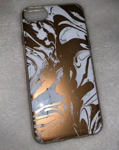 Marble iPhone 7 Case Gold, White, Black White