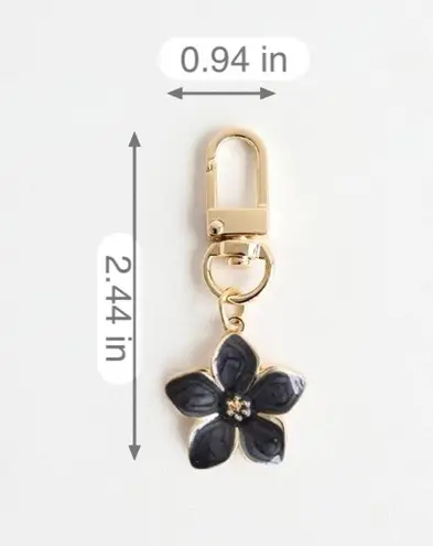 Daisy 1pc Flower  Keychain Elegant Alloy Keyring Hanging Pendant Bag Char…