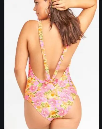 Show Me Your Mumu  Mermaid Hermosa Neon Floral One Piece