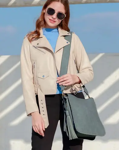 Jen & Co Nina Vegan Crossbody Purse in Olive Green