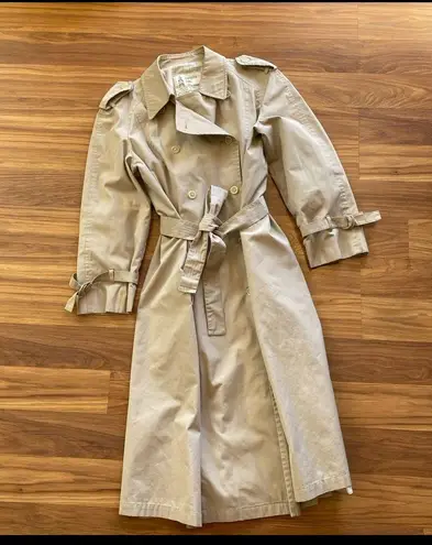 London Fog Double Breasted Button Trench Coat