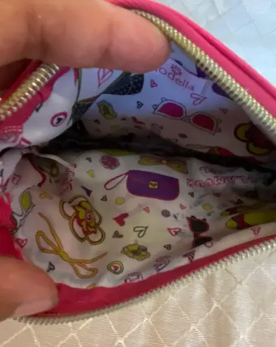 Small Pouch /bag Double zipper denim Blue