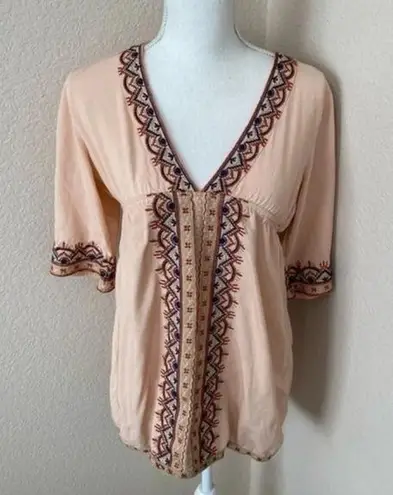 Urban Mango Bohemian embroidered top size women’s XL Orange
