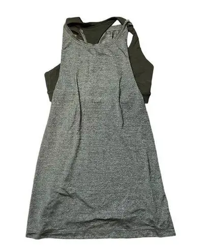 Lululemon  Extra Mile Tank in Heathered Dark Olive Green Size 6