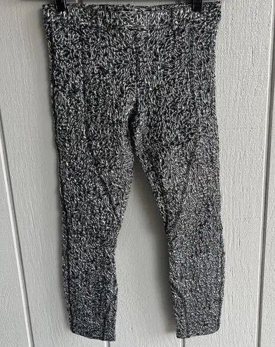 Faith Connexion Silver Brocade Crop Leggings Size 38 US 6