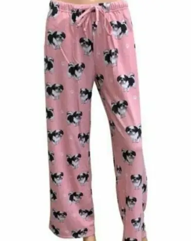 COMFIES Shih Tzus Unisex Lightweight Cotton Blend Pajama Bottoms Medium