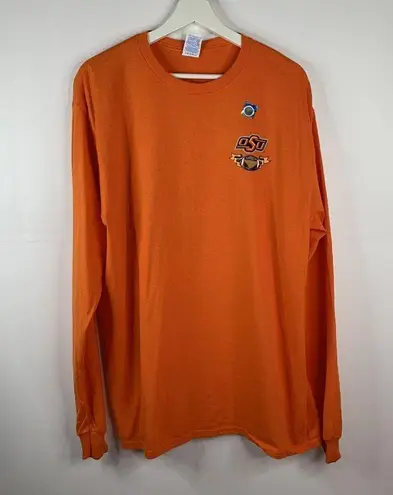 Oklahoma State Size L Cowboys Pistols Firing Long Sleeve Crew T