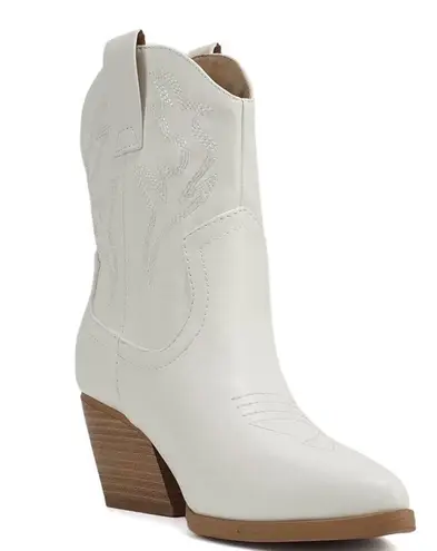 Soda White Western Cowboy Boot