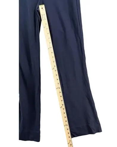 CAbi  Womens 9 to 5 Bootcut Trouser Pants Sz 6 Navy Blue Side Zip Pocket Stretch