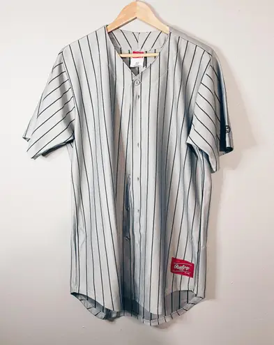 Rawlings Baseball Jersey Gray Size L