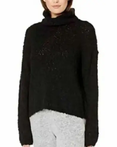 Bobeau Black Boucle Nubby Long Sleeve Mock Neck Sweater size 1X