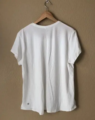 All In Motion  cap sleeve tshirt in true white