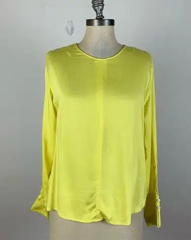 Something Navy  Yellow Long Sleeve Blouse