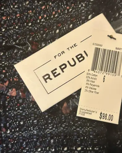 FOR THE REPUBLIC NWT Fringe Blazer, 6