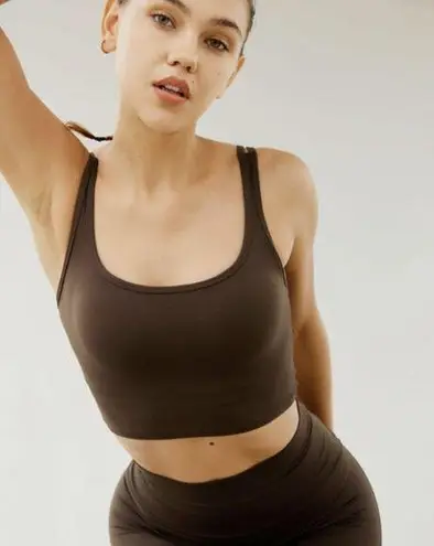 Berlook Coffee Square Neck Cami Top 48 Brown Size XS