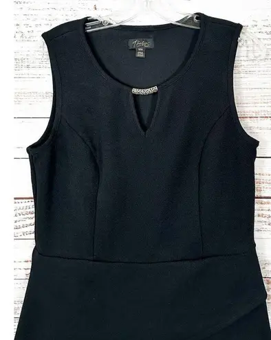 Thalia Sodi Women's Asymmetrical Hem Cut Out Sleeveless Top Black Size Medium
