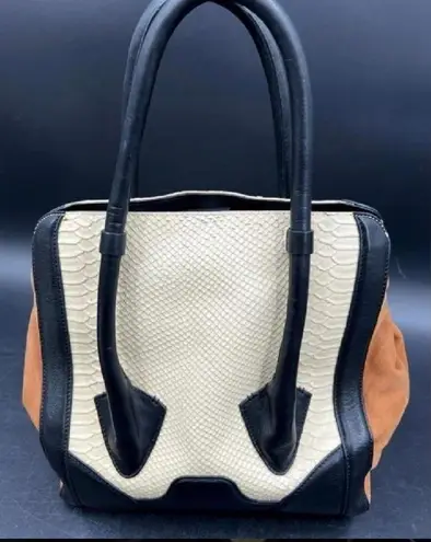 Pour La Victoire Butler Tote Bone Coffee & Black Neutral Color Palette Preppy