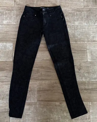 Ashley by 26 International Black Textured Pants