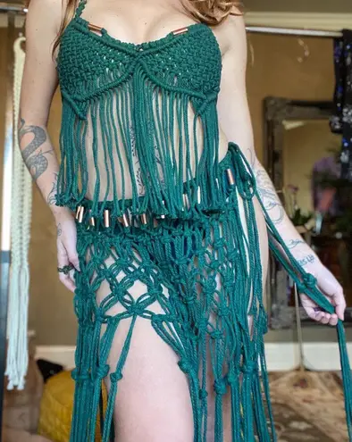 Handmade Macrame Skirt Set Unique