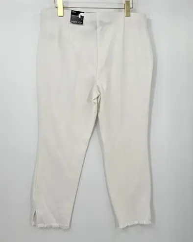 Alfani Core Fringe Pants in Bright White Size 12 Petite NWT