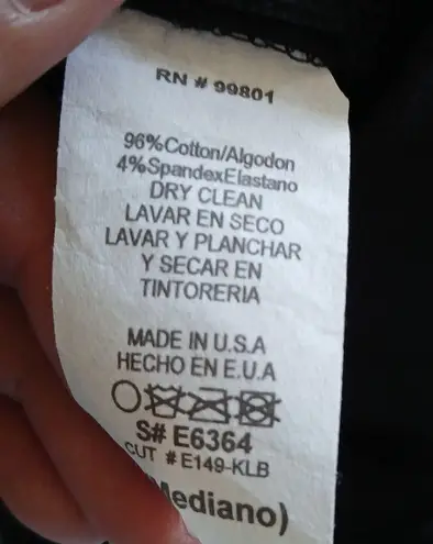 Event womens black floral cotton skirt size medium