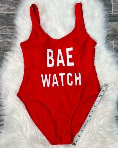 Bae Watch One Piece Swimsuit Red Size L