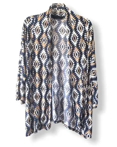 Peach Love California Aztec Print Cardigan