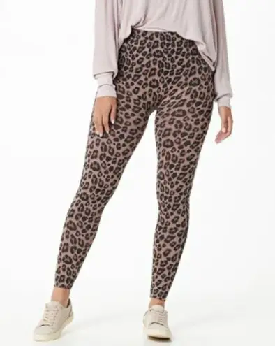 BREEZIES Seamless Tummy Smoothing Leggings 1x Black Size XL