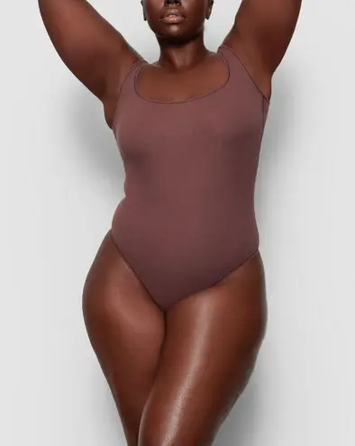 SKIMS NWT Women's Brown Comfort One Piece Garnet Bodysuit Shapewear Size 4X