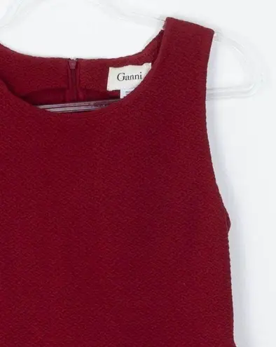 Ganni Anthropologie Noon & Night Textured Fit and Flare Dress Womens Size Medium