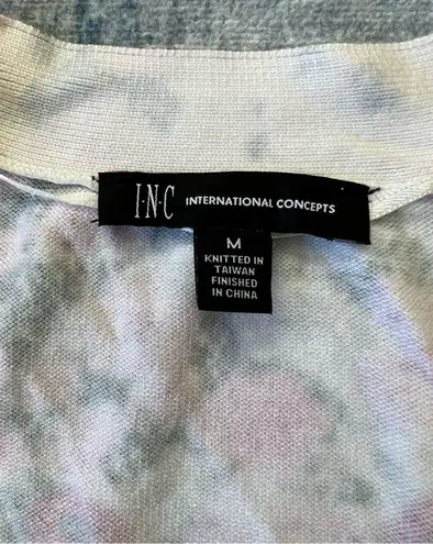 INC Sybil Blooms Floral Cropped Cardigan