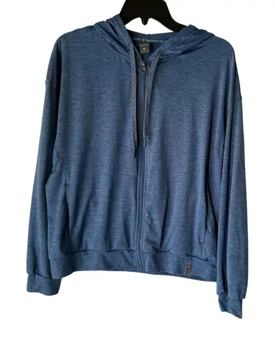 Free Country Blue Heathered Full Zip Hoodie Sweatshirt Jacket Size Medium