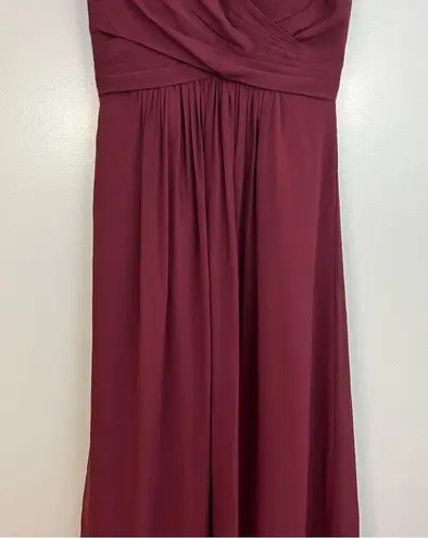 Bill Levkoff NWT Chiffon Sleeveless Wine Burgandy Maxi Dress/Gown Size 4