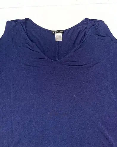 Venus 💙EUC  V Neck Cold Shoulder Blouse