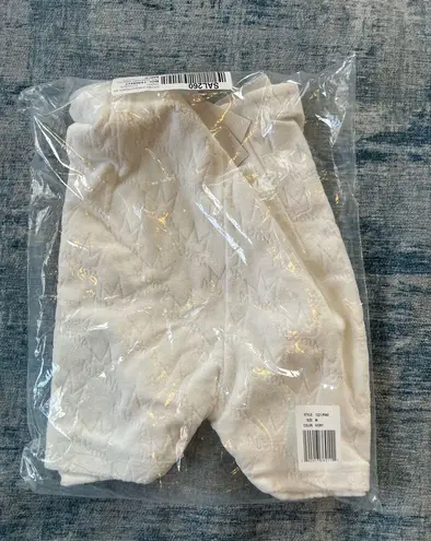 Royalty By Maluma Ivory Crown Embossed French Terry Shorts Medium