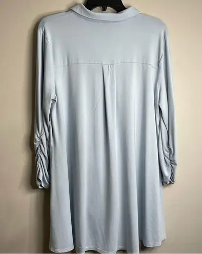 Women’s New Directions Light Blue Button