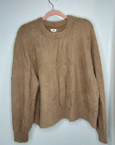 Aerie  Flurry Crew Tan Sweater