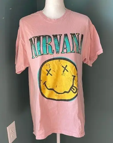 Nirvana  Pink Band T-Shirt S/M