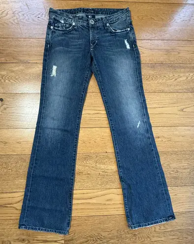IMMORTALITY by Dianna Taleshi Boot Cut Low Rise Jeans SZ 29 Rock Bling Goddess Blue