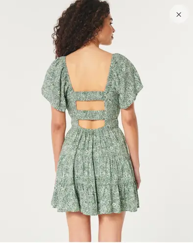 Hollister Little Green Print Dress