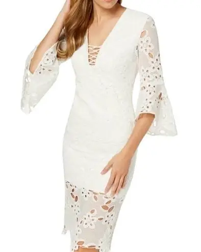 Bardot Indra Ivory Lace Sheath Dress