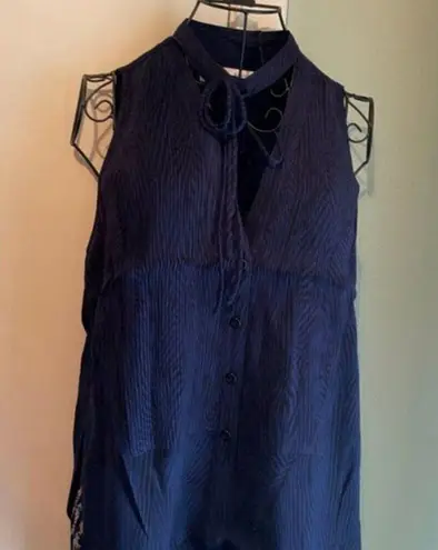 Proenza Schouler Printed Georgette Tie Front Top size 6