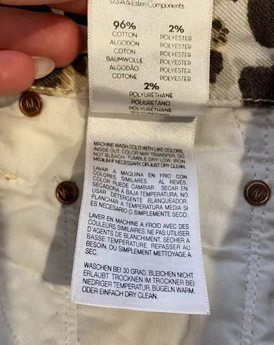 Mother High Waisted Looker Ankle Fray In Touch Of The Tiger Size 24