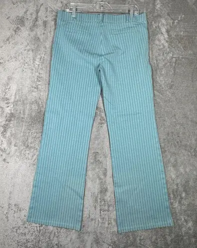 Betabrand  Pants Womens XL Blue Pinstripes Straight Leg Ponte Knit Work Yoga Pant